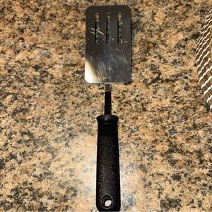 Vintage Ekco Stainless Steel Slotted Flipper Turner Spatula kitchen utensil USA
